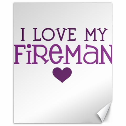 I Love My Fireman Canvas 11  x 14  from ArtsNow.com 10.95 x13.48  Canvas - 1