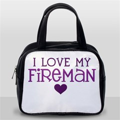 I Love My Fireman Classic Handbag (Two Sides) from ArtsNow.com Back