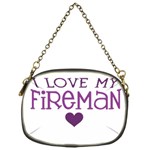 I Love My Fireman Chain Purse (One Side)