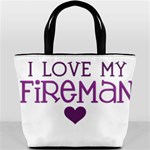 I Love My Fireman Bucket Bag