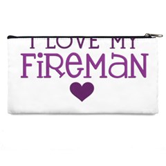 I Love My Fireman Pencil Case from ArtsNow.com Back