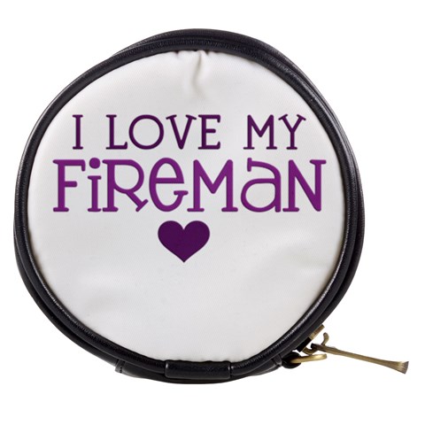 I Love My Fireman Mini Makeup Bag from ArtsNow.com Front