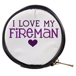 I Love My Fireman Mini Makeup Bag