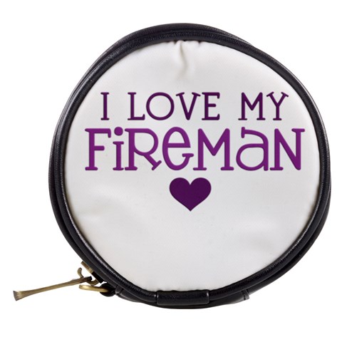 I Love My Fireman Mini Makeup Bag from ArtsNow.com Back