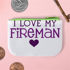 I Love My Fireman Mini Coin Purse from ArtsNow.com Back