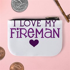 I Love My Fireman Mini Coin Purse from ArtsNow.com Back