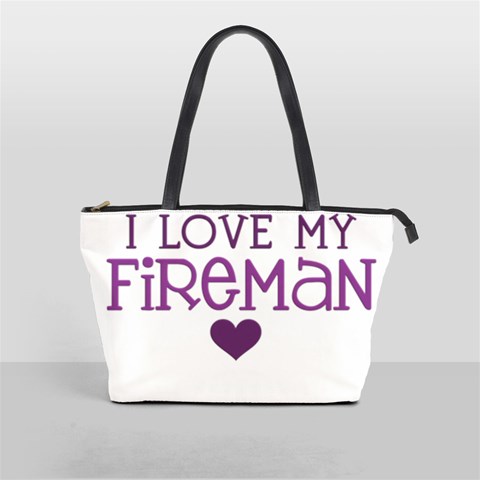 I Love My Fireman Classic Shoulder Handbag from ArtsNow.com Front