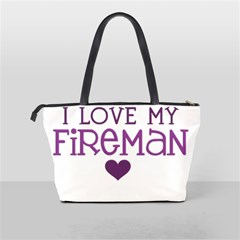 I Love My Fireman Classic Shoulder Handbag from ArtsNow.com Back