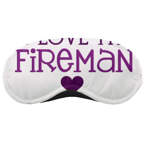 I Love My Fireman Sleeping Mask from ArtsNow.com Front