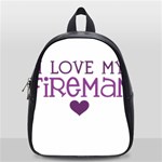 I Love My Fireman School Bag (Small)