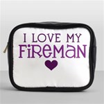 I Love My Fireman Mini Toiletries Bag (One Side)