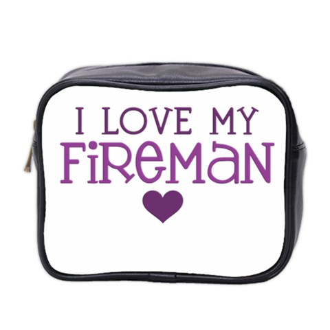 I Love My Fireman Mini Toiletries Bag (Two Sides) from ArtsNow.com Front