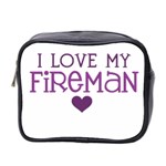 I Love My Fireman Mini Toiletries Bag (Two Sides)