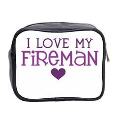 I Love My Fireman Mini Toiletries Bag (Two Sides) from ArtsNow.com Back