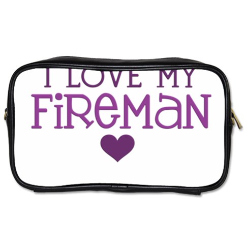 I Love My Fireman Toiletries Bag (Two Sides) from ArtsNow.com Front