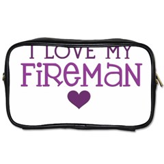 I Love My Fireman Toiletries Bag (Two Sides) from ArtsNow.com Front