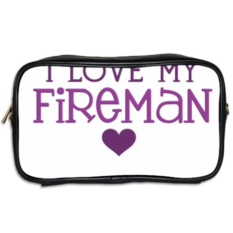 I Love My Fireman Toiletries Bag (Two Sides) from ArtsNow.com Back