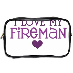 I Love My Fireman Toiletries Bag (Two Sides) from ArtsNow.com Back