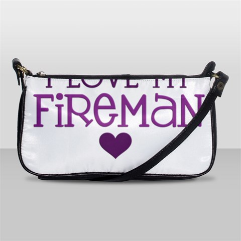 I Love My Fireman Shoulder Clutch Bag from ArtsNow.com Front