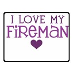 I Love My Fireman Fleece Blanket (Small)