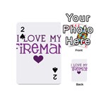 I Love My Fireman Playing Cards 54 (Mini)