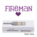 I Love My Fireman Memory Card Reader (Stick)