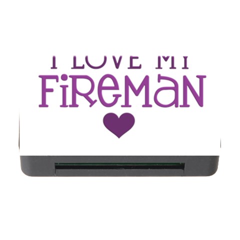 I Love My Fireman Memory Card Reader with CF from ArtsNow.com Front