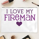 I Love My Fireman Cosmetic Bag (XXL)