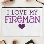 I Love My Fireman Cosmetic Bag (XXXL)