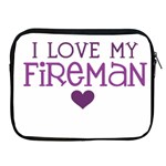 I Love My Fireman Apple iPad Zipper Case