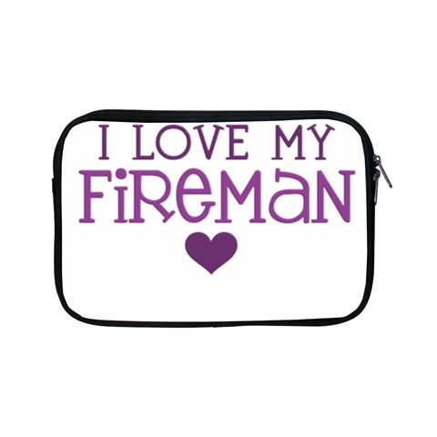 I Love My Fireman Apple iPad Mini Zipper Case from ArtsNow.com Front