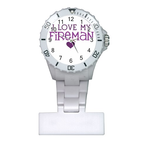 I Love My Fireman Plastic Nurses Watch from ArtsNow.com Front