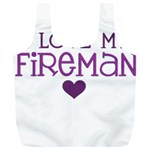 I Love My Fireman Full Print Recycle Bag (XL)