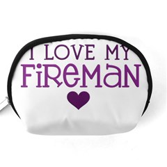 I Love My Fireman Accessory Pouch (Medium) from ArtsNow.com Back