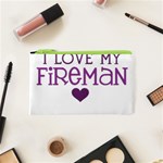 I Love My Fireman Cosmetic Bag (XS)