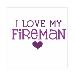 I Love My Fireman Duvet Cover Double Side (Full/ Double Size) from ArtsNow.com Front