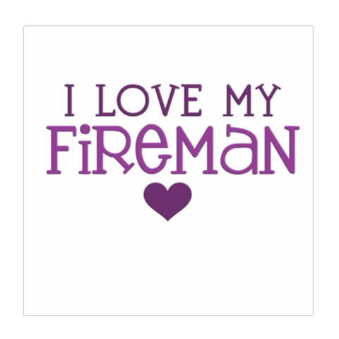 I Love My Fireman Duvet Cover Double Side (Queen Size) from ArtsNow.com Front