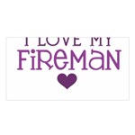 I Love My Fireman Satin Shawl