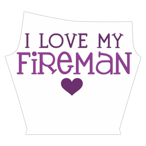 I Love My Fireman Yoga Cropped Leggings from ArtsNow.com Right