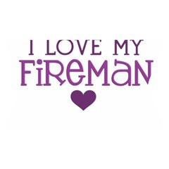 I Love My Fireman Yoga Cropped Leggings from ArtsNow.com Waistband Front