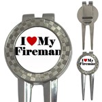 I Love My Fireman 3-in-1 Golf Divot