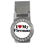 I Love My Fireman Money Clip (CZ)