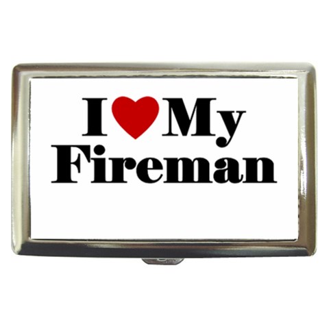 I Love My Fireman Cigarette Money Case from ArtsNow.com Front