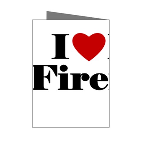 I Love My Fireman Mini Greeting Card from ArtsNow.com Right