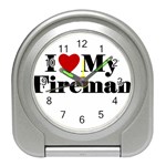 I Love My Fireman Travel Alarm Clock