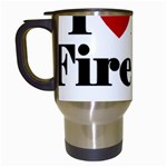 I Love My Fireman Travel Mug (White)