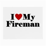 I Love My Fireman Small Glasses Cloth