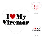 I Love My Fireman Playing Cards (Heart)