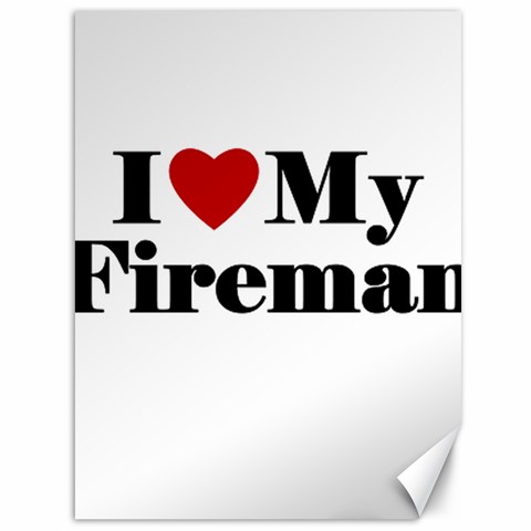 I Love My Fireman Canvas 36  x 48  from ArtsNow.com 35.26 x46.15  Canvas - 1