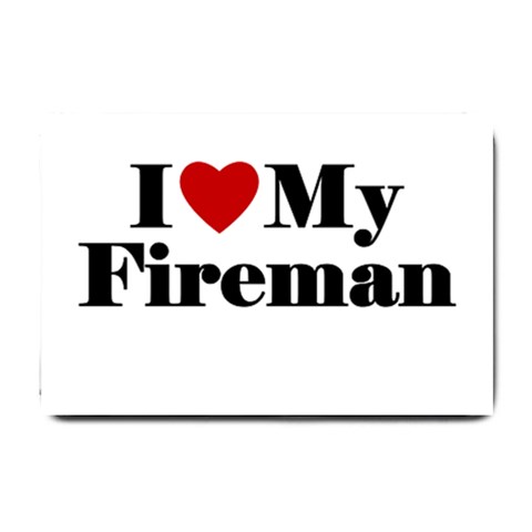 I Love My Fireman Small Doormat from ArtsNow.com 24 x16  Door Mat